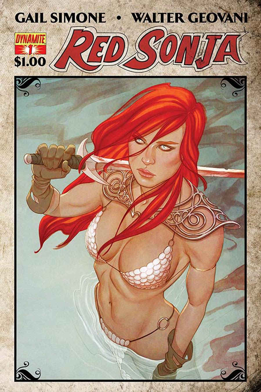 Red Sonja Vol 5 #1 Cover P Dollar Book Edition