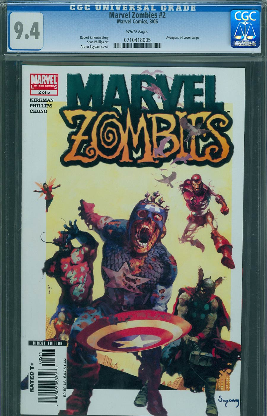 Marvel Zombies #2 Cover B CGC 9.4