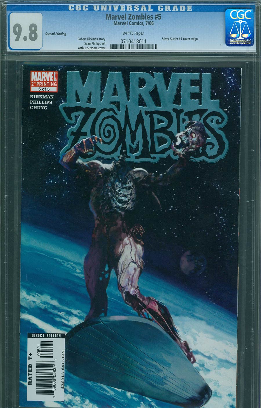 Marvel Zombies #5 Cover D 2nd Ptg Variant CGC 9.8