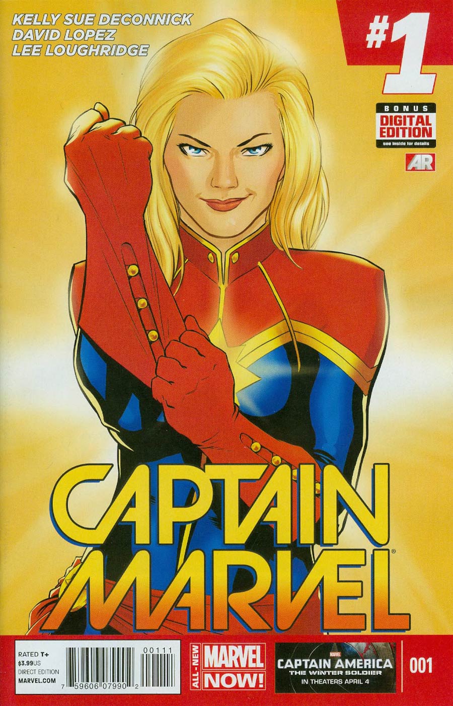 Captain Marvel Vol 7 #1 Cover A 1st Ptg Regular David Lopez Cover