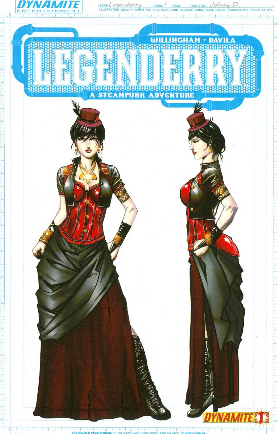 Legenderry A Steampunk Adventure #1 Cover D Incentive Johnny Desjardins Vampirella Concept Art Variant Cover