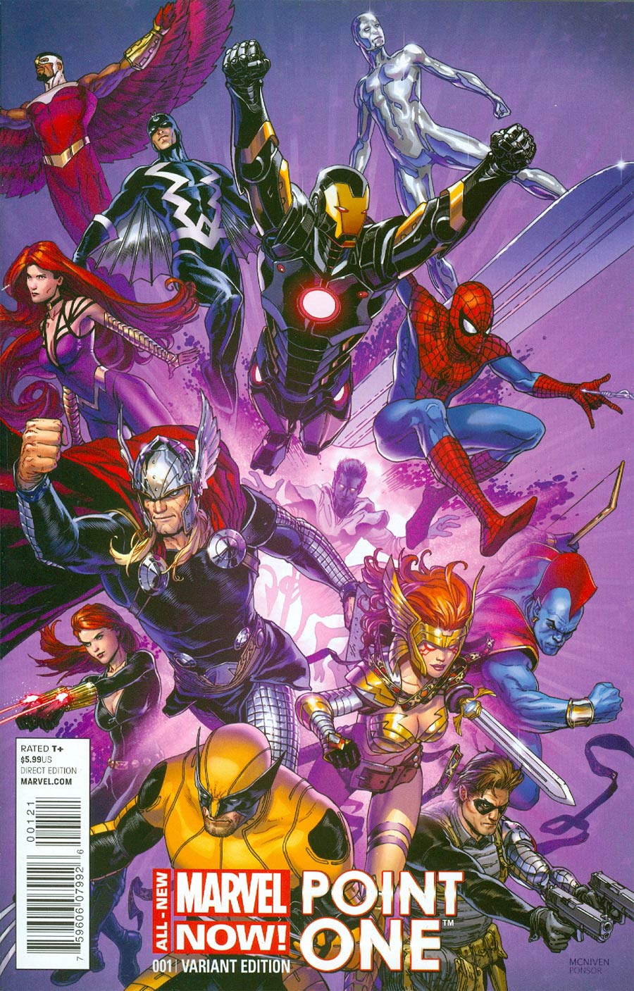 All-New Marvel Now Point One #1 Cover B Incentive Steve McNiven Variant Cover