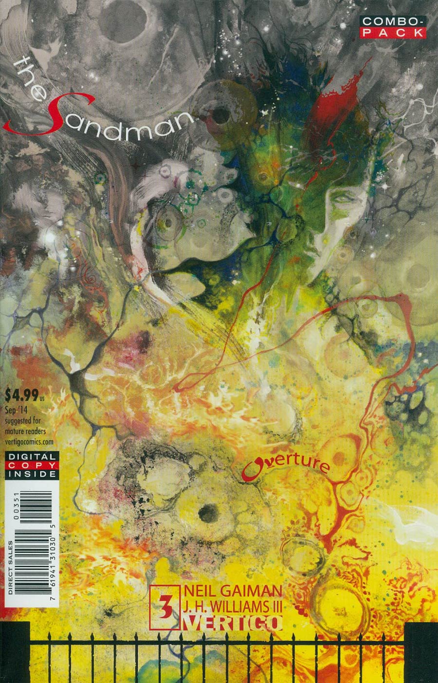 Sandman Overture #3 Cover C Combo Pack With Polybag