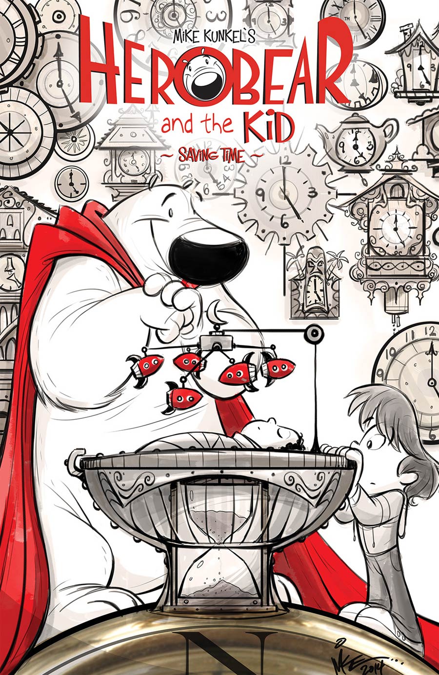 Herobear And The Kid Saving Time #1 Cover A Regular Mike Kunkel Cover