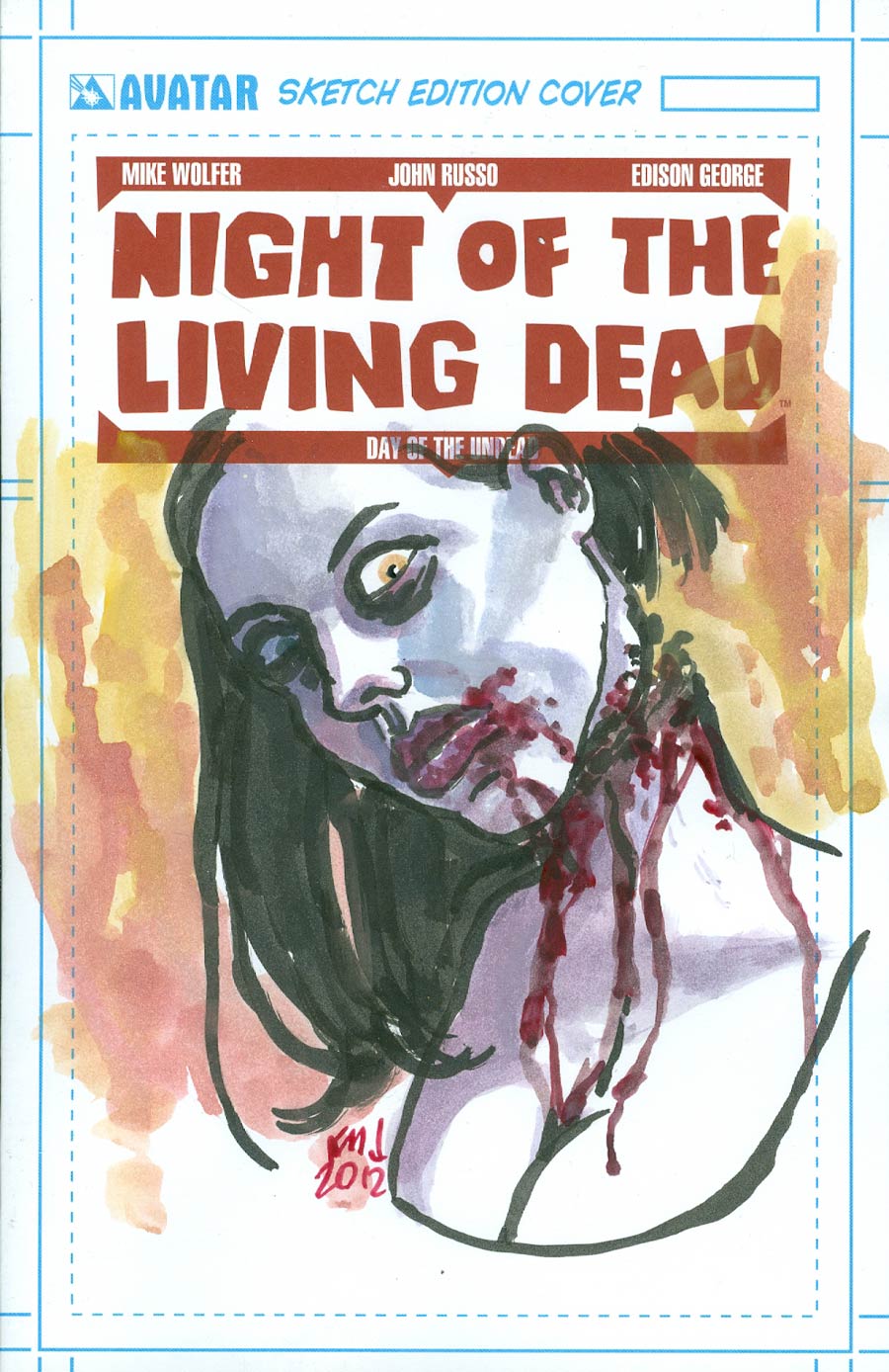 Night Of The Living Dead Day Of The Undead GN Cover C Sketch Cover