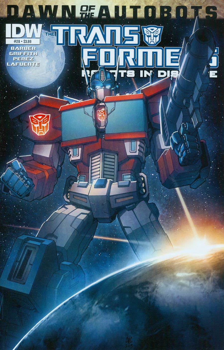 Transformers Robots In Disguise #28 Cover A Regular Casey Coller Cover (Dawn Of The Autobots Tie-In)