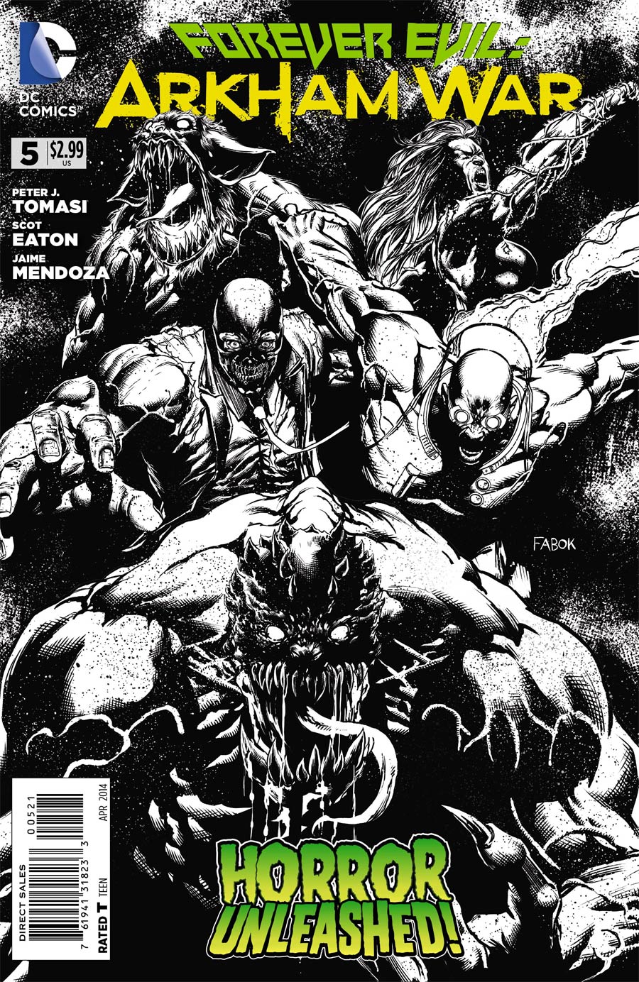 Forever Evil Arkham War #5 Cover B Incentive Jason Fabok Sketch Cover