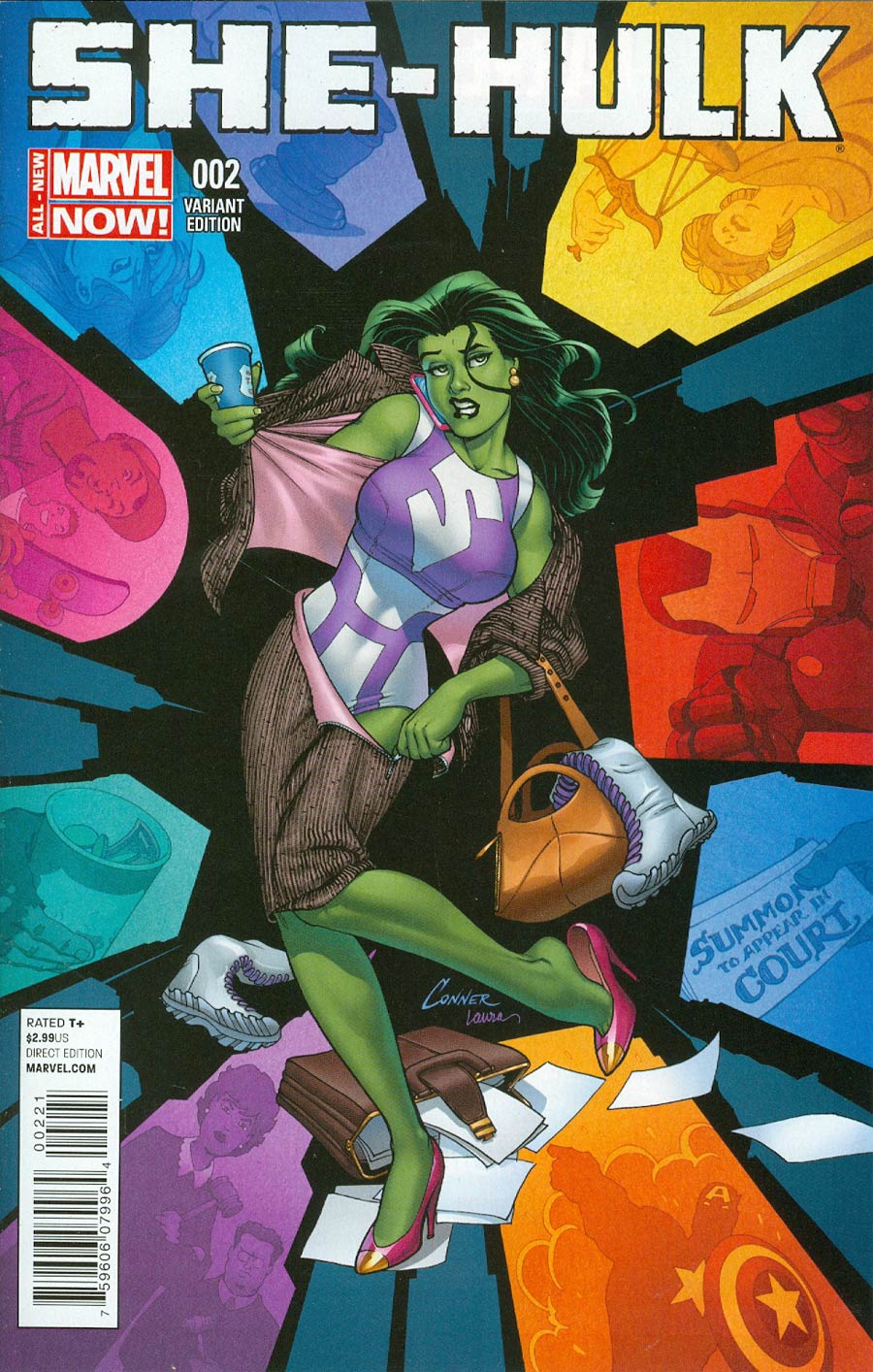 She-Hulk Vol 3 #2 Cover B Incentive Amanda Conner Variant Cover