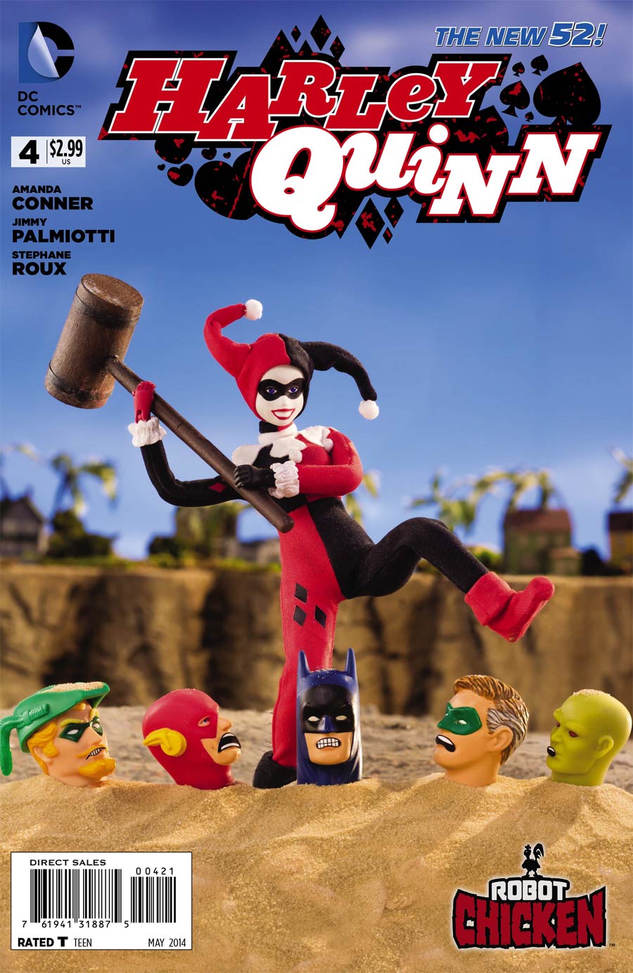 Harley Quinn Vol 2 #4 Cover B Incentive Robot Chicken Variant Cover