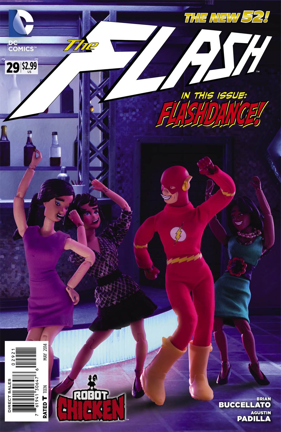 Flash Vol 4 #29 Cover B Incentive Robot Chicken Variant Cover