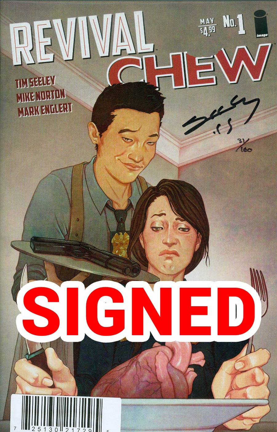 Chew / Revival #1 Cover B DF Signed By Tim Seeley