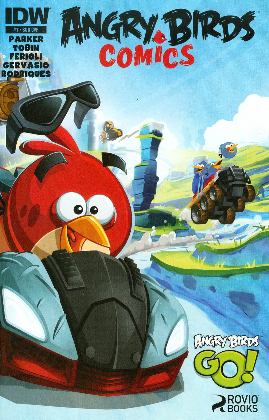 Angry Birds Comics #1 Cover B Variant Angry Birds Go Subscription Cover