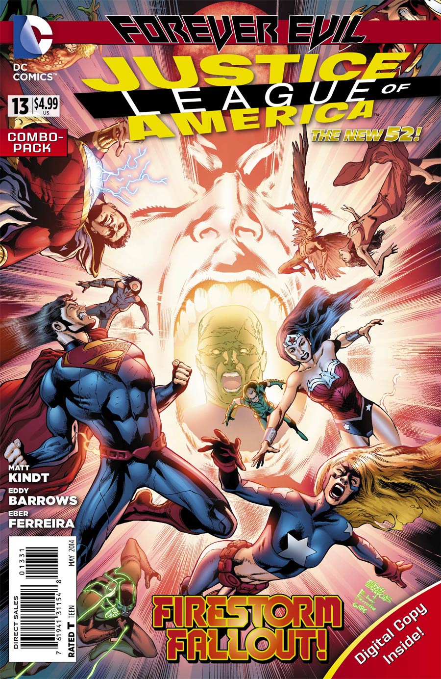 Justice League Of America Vol 3 #13 Cover C Combo Pack Without Polybag (Forever Evil Tie-In)