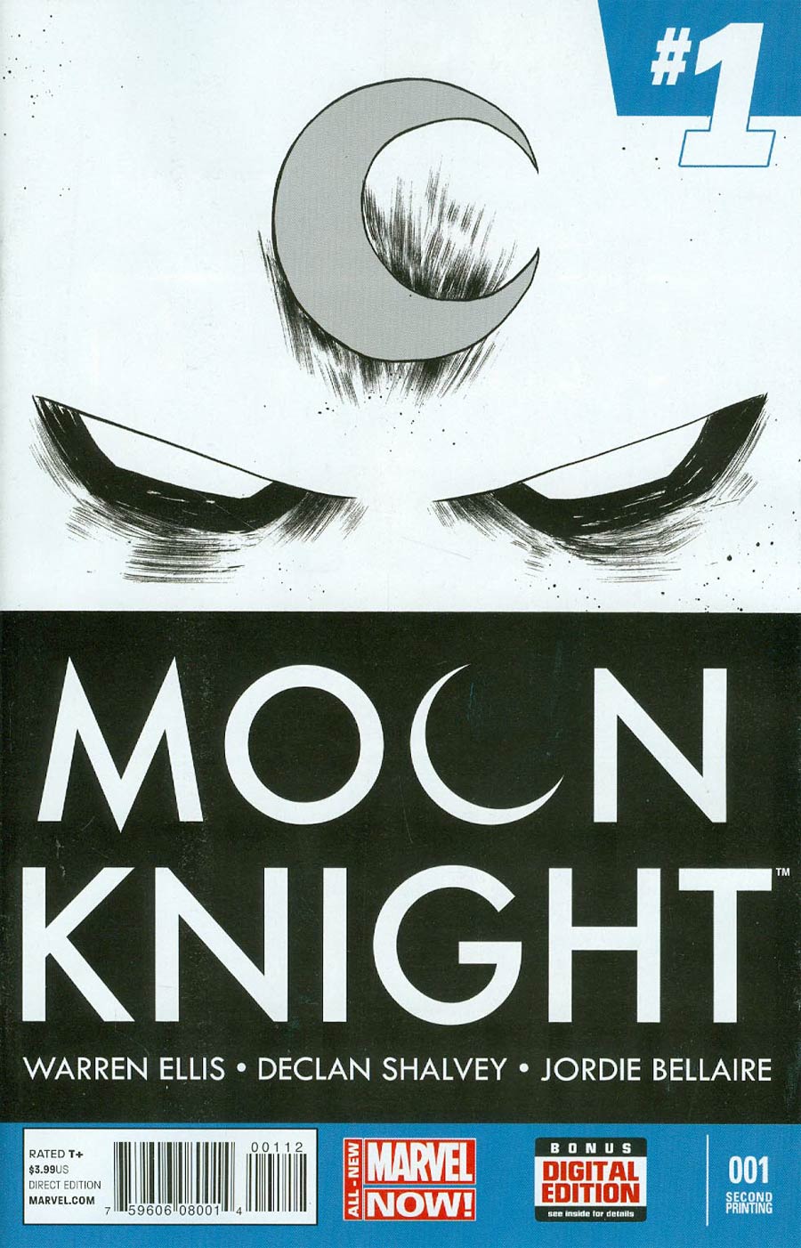 Moon Knight Vol 7 #1 Cover F 2nd Ptg Declan Shalvey Variant Cover