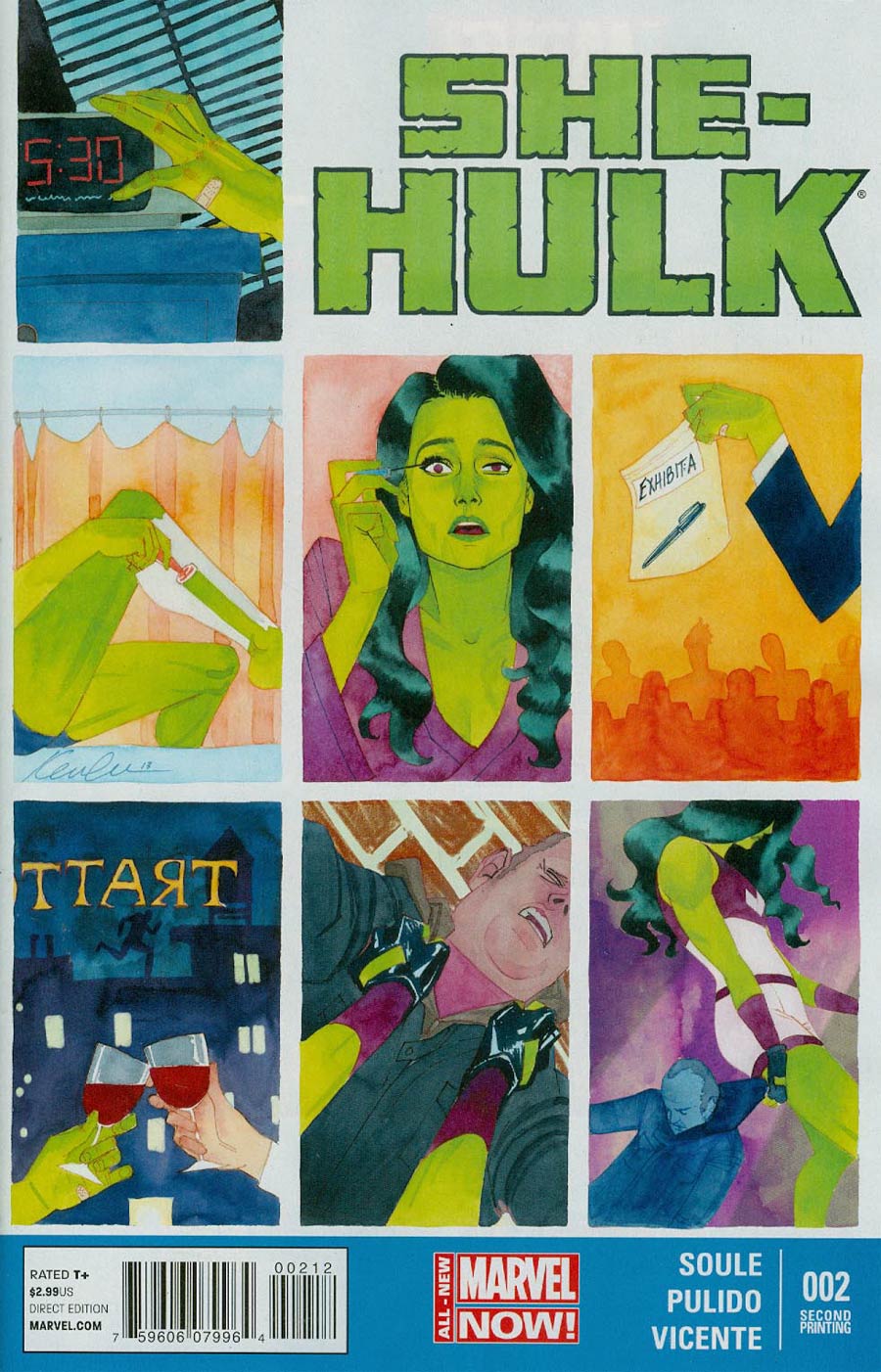 She-Hulk Vol 3 #2 Cover C 2nd Ptg Kevin Wada Variant Cover