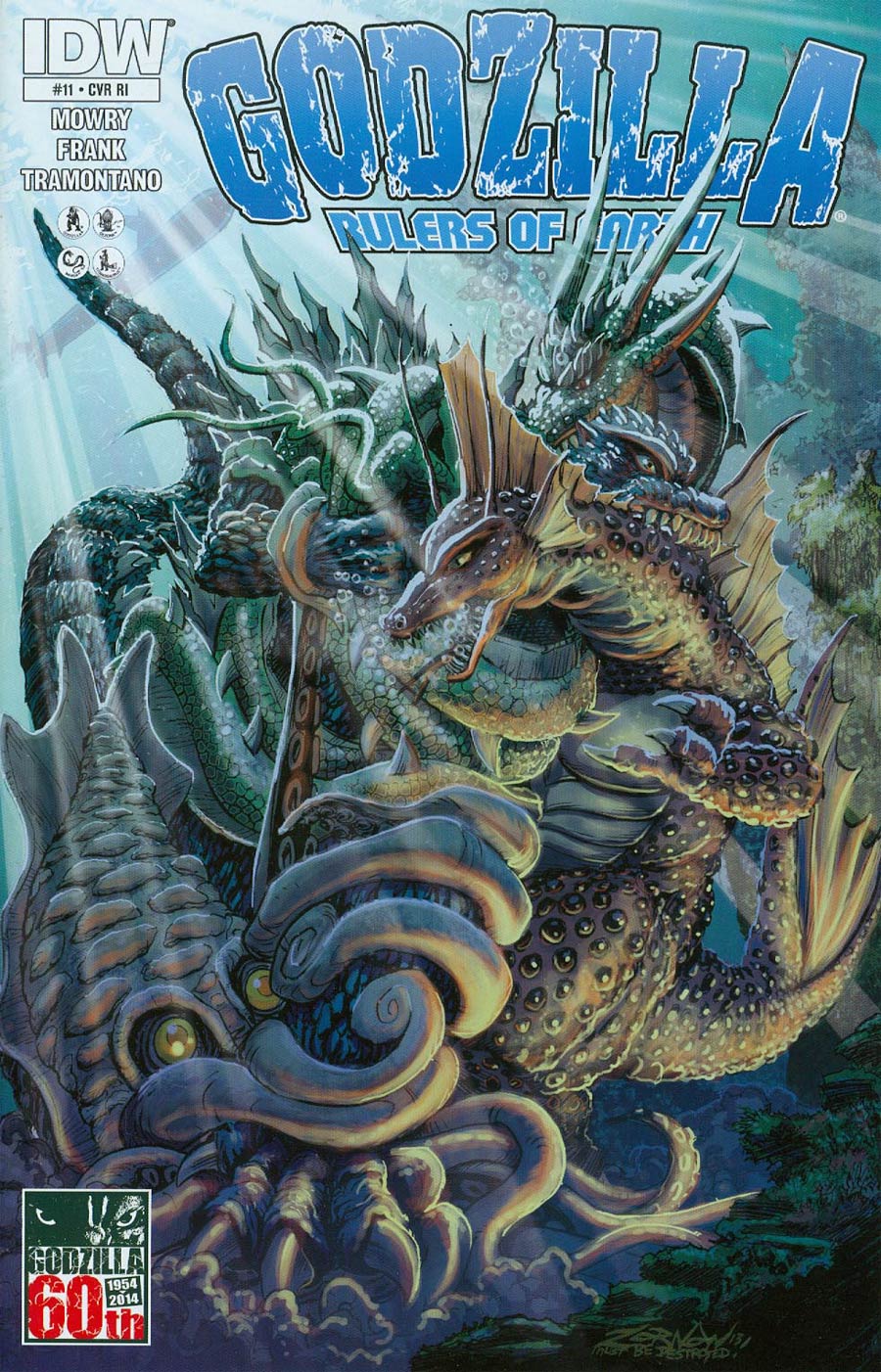 GODZILLA RULERS OF EARTH #2 - IDW - RI ZORNOW RETAIL INCENTIVE VARIANT