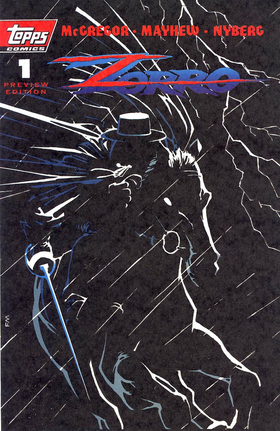 Zorro Vol 4 #1 (Topps Comics) Preview Edition