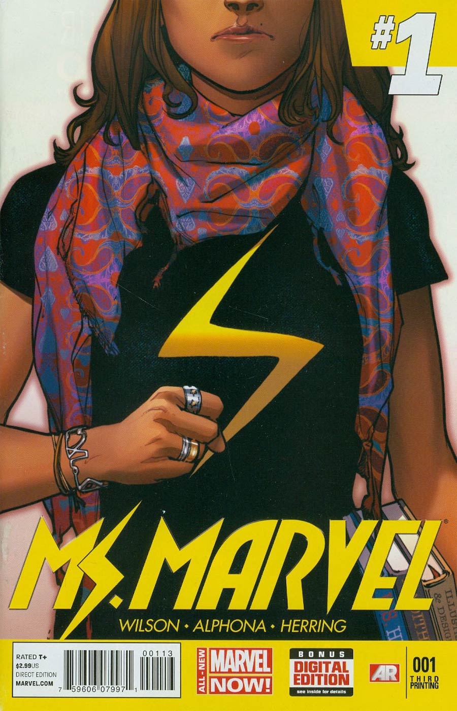 Ms Marvel Vol 3 #1 Cover F 3rd Ptg Sara Pichelli Color Variant Cover