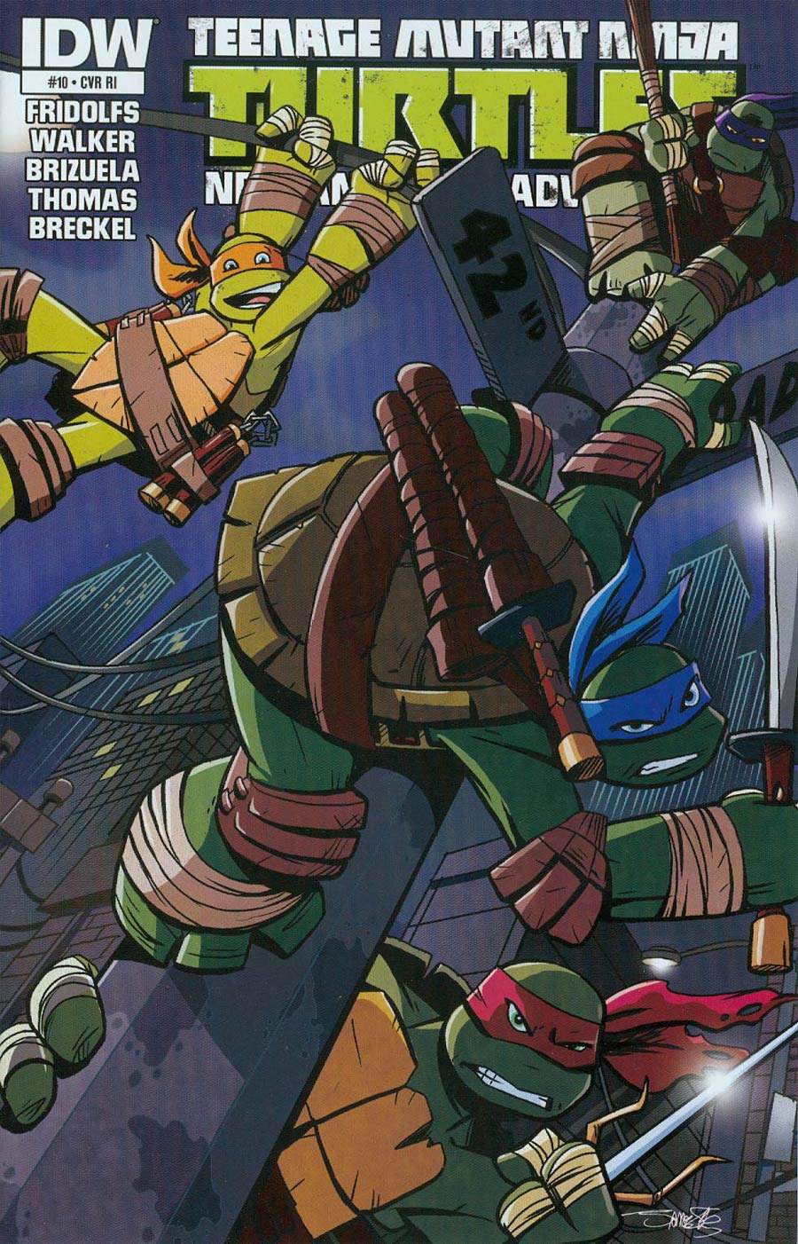 Teenage Mutant Ninja Turtles New Animated Adventures #10 Cover B Incentive James Silvani Variant Cover