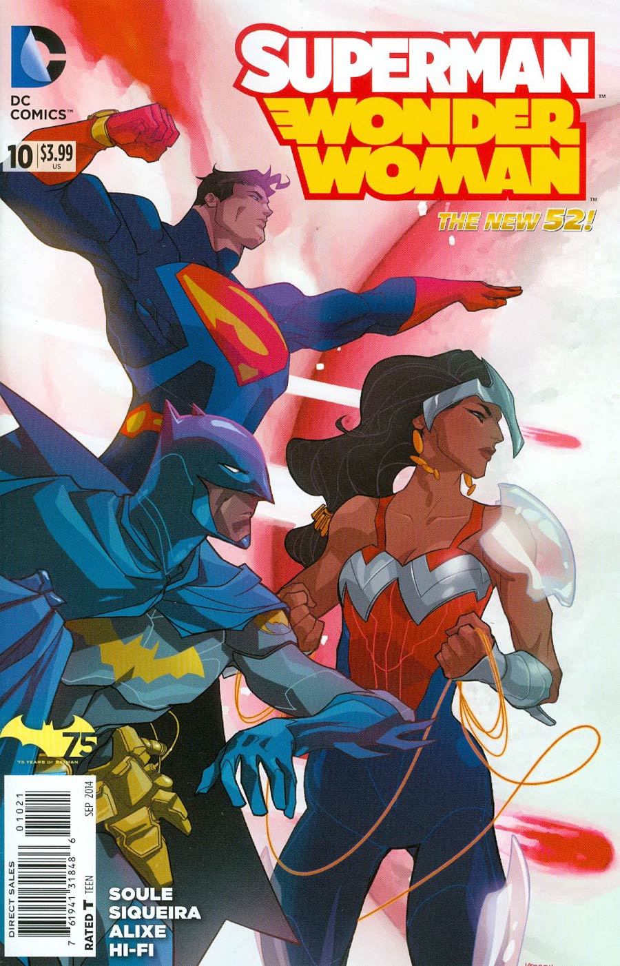 Superman Wonder Woman #10 Cover B Variant Karl Kerschl Batman 75th Anniversary Cover (Superman Doomed Tie-In)