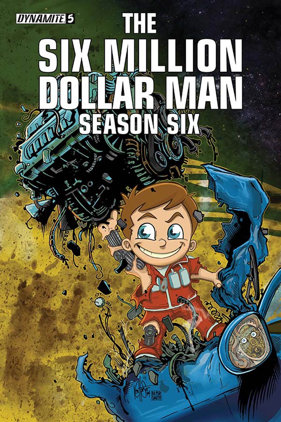 Six Million Dollar Man Season 6 #5 Cover B Variant Ken Haeser Lil Dollar Man Cover