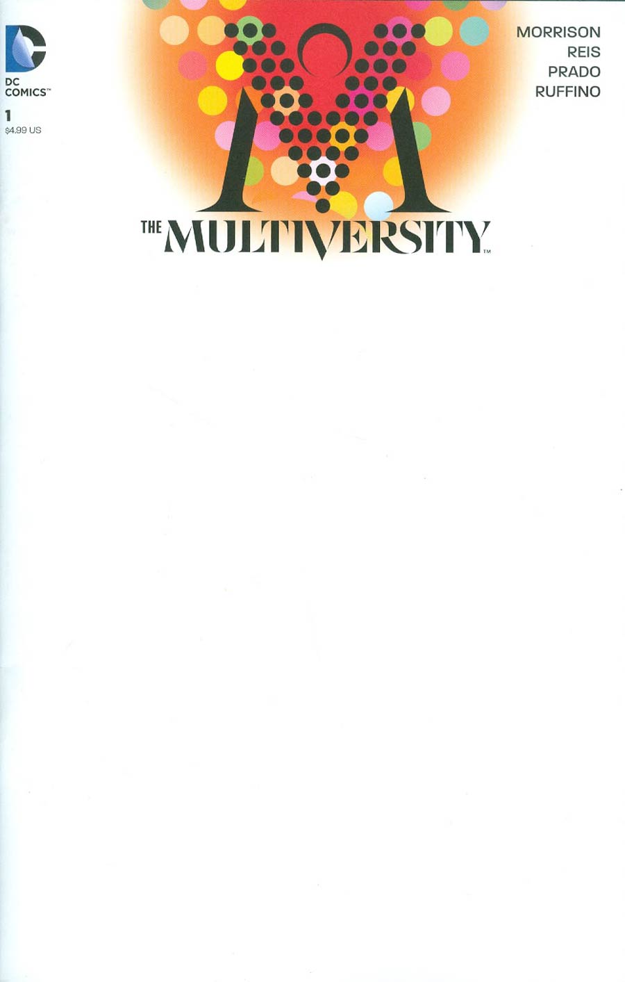 Multiversity #1 Cover B Variant Blank Cover