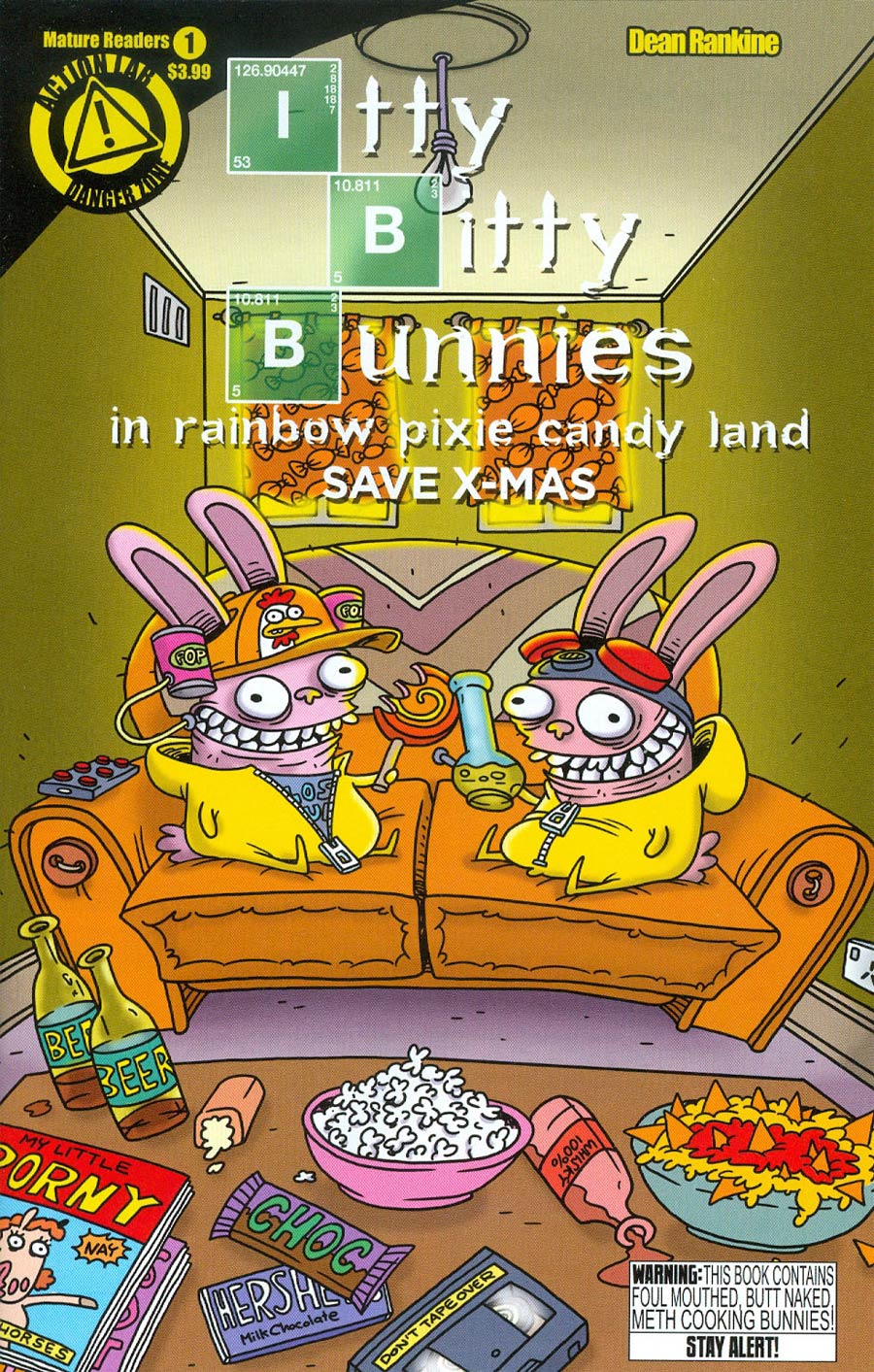 Itty Bitty Bunnies In Rainbow Pixie Candy Land Save X-Mas #1 Cover A Regular Dean Rankine Cover