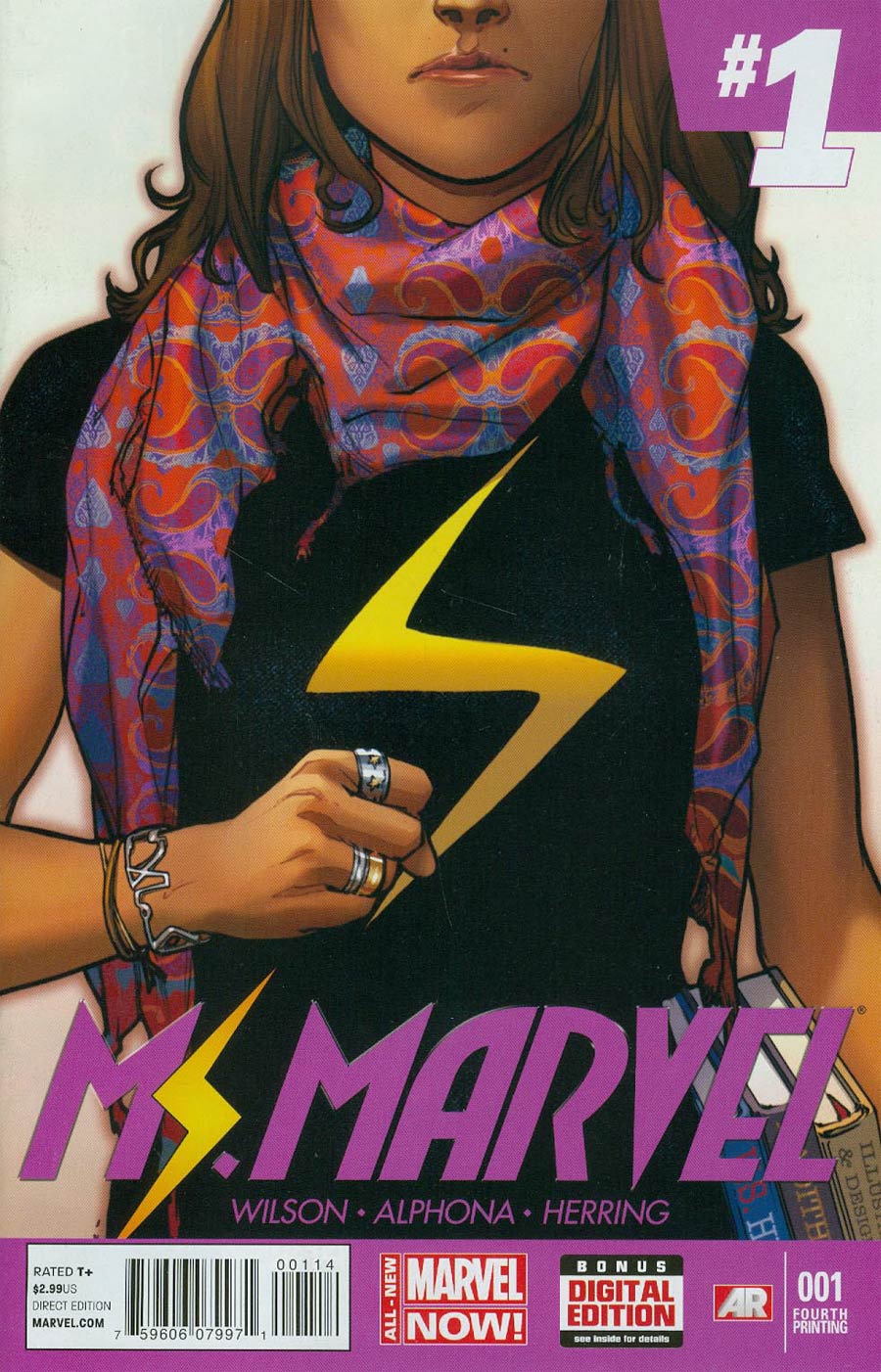 Ms Marvel Vol 3 #1 Cover H 4th Ptg Sara Pichelli Variant Cover