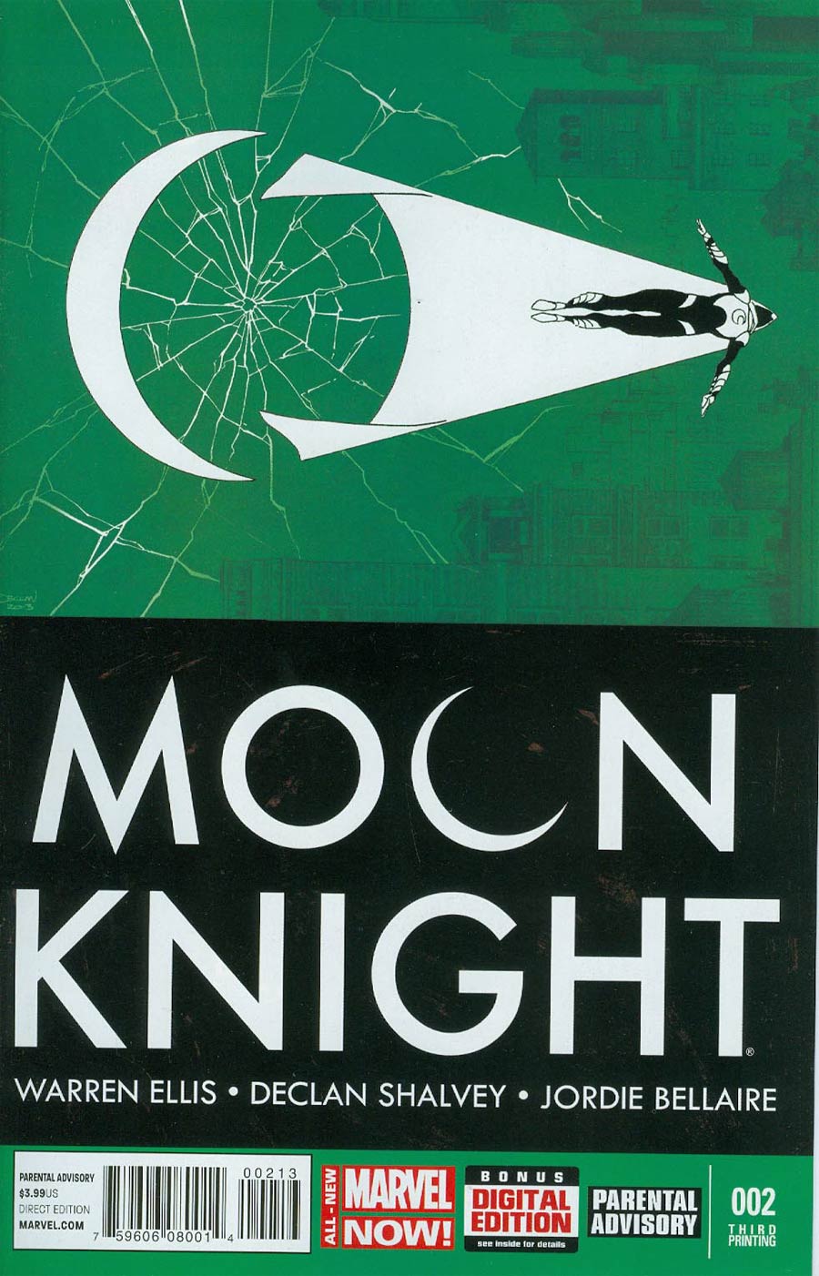 Moon Knight Vol 7 #2 Cover D 3rd Ptg Declan Shalvey Variant Cover