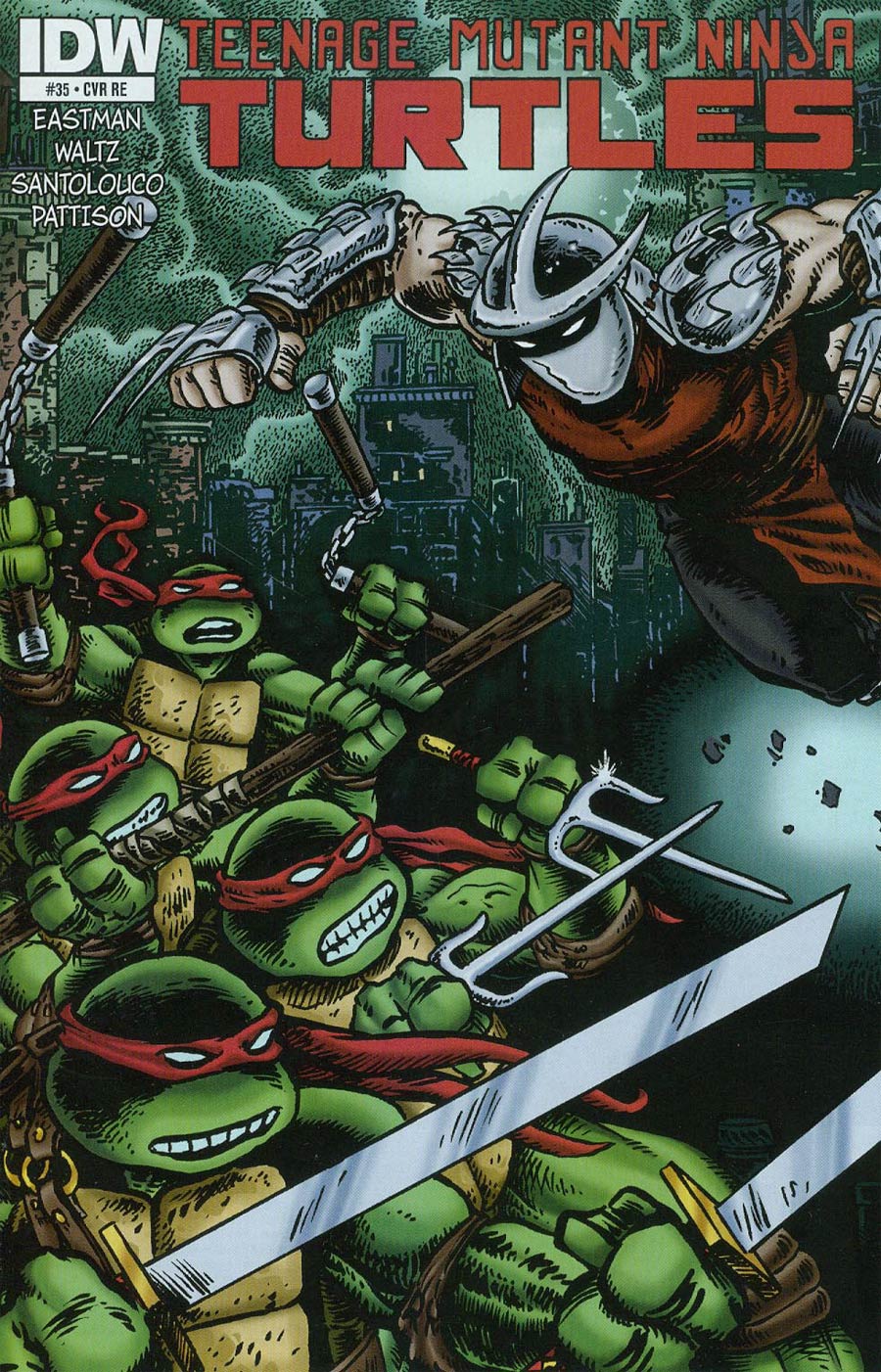 Teenage Mutant Ninja Turtles Vol 5 #35 Cover C Incentive Kevin Eastman & Peter Laird Variant Cover