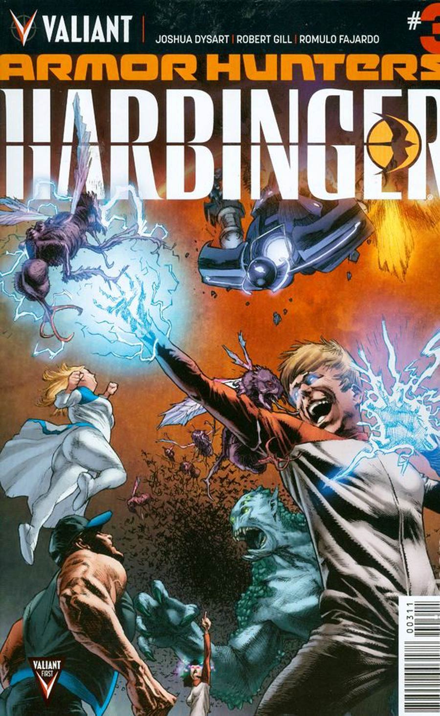 Armor Hunters Harbinger #3 Cover A Regular Lewis LaRosa Cover (Armor Hunters Tie-In)