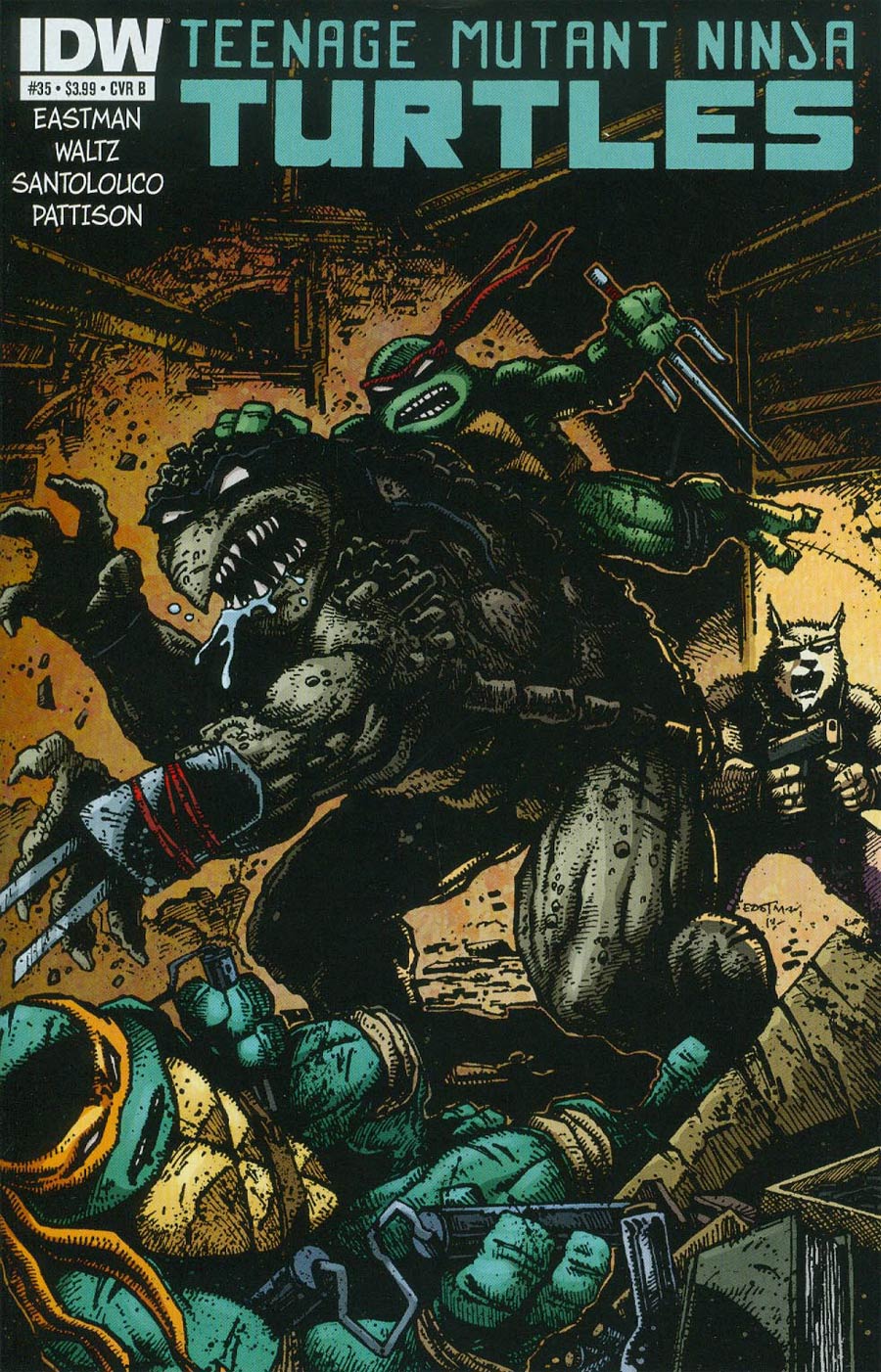 Teenage Mutant Ninja Turtles Vol 5 #35 Cover B Regular Kevin Eastman Cover