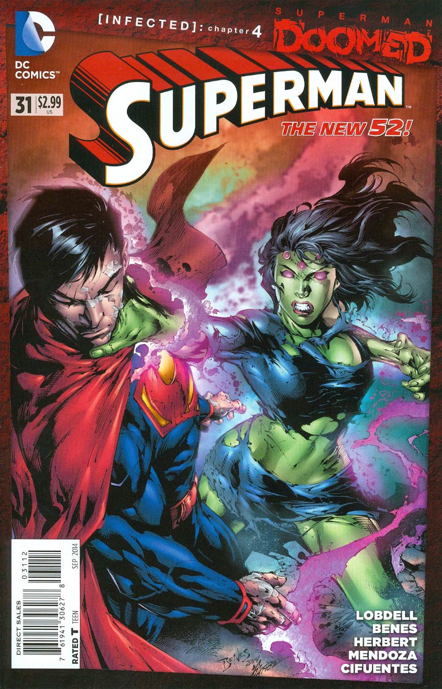 Superman Vol 4 #31 Cover C 2nd Ptg Ed Benes Variant Cover (Superman Doomed Tie-In)