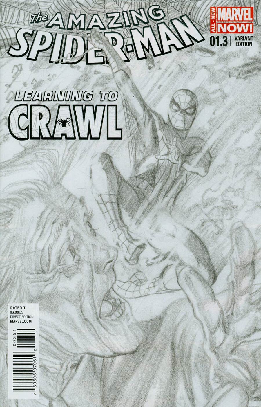 Amazing Spider-Man Vol 3 #1.3 Cover C Incentive Alex Ross Sketch Cover