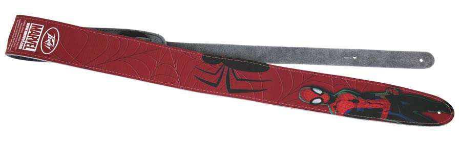 Marvel Comics Leather Guitar Strap - Spider-Man Red