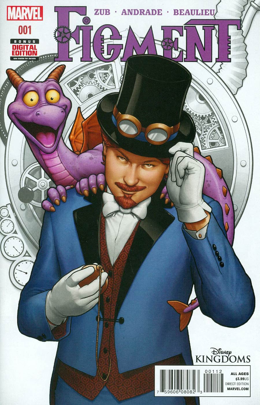 Disney Kingdoms Figment #1 Cover D 2nd Ptg John Tyler Christopher Variant Cover