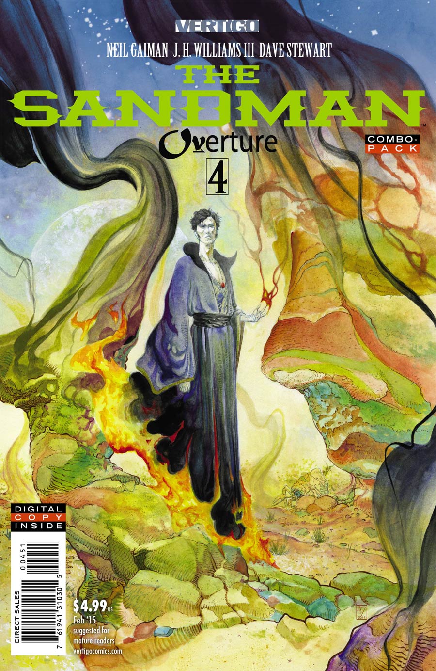 Sandman Overture #4 Cover C Combo Pack With Polybag