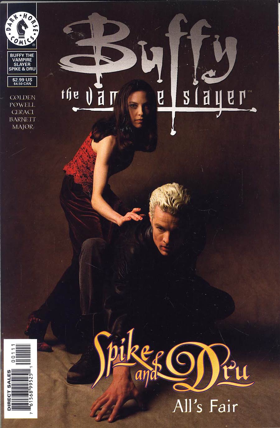 Buffy The Vampire Slayer Spike And Dru #3 Photo Cvr