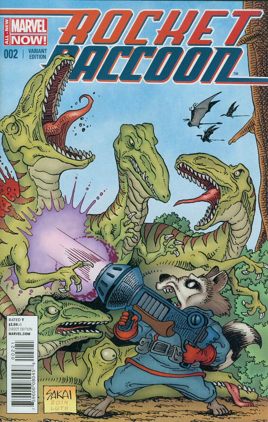 Rocket Raccoon Vol 2 #2 Cover B Incentive Stan Sakai Variant Cover