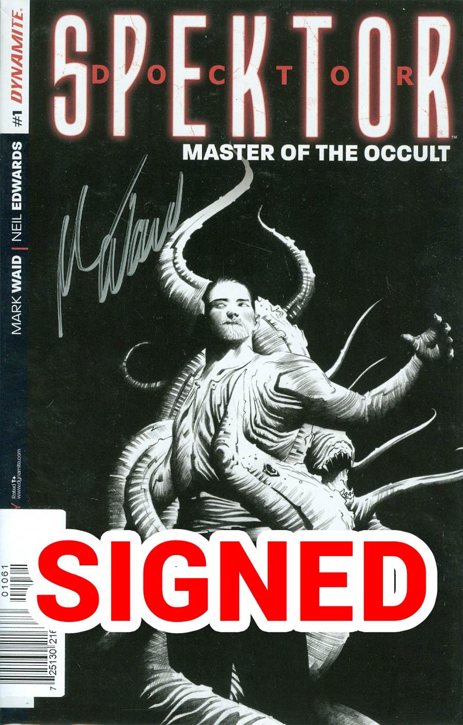 Doctor Spektor Master Of The Occult #1 Cover L Incentive Jae Lee Black & White Pure Line Art Cover Silver Signature Series Signed By Mark Waid