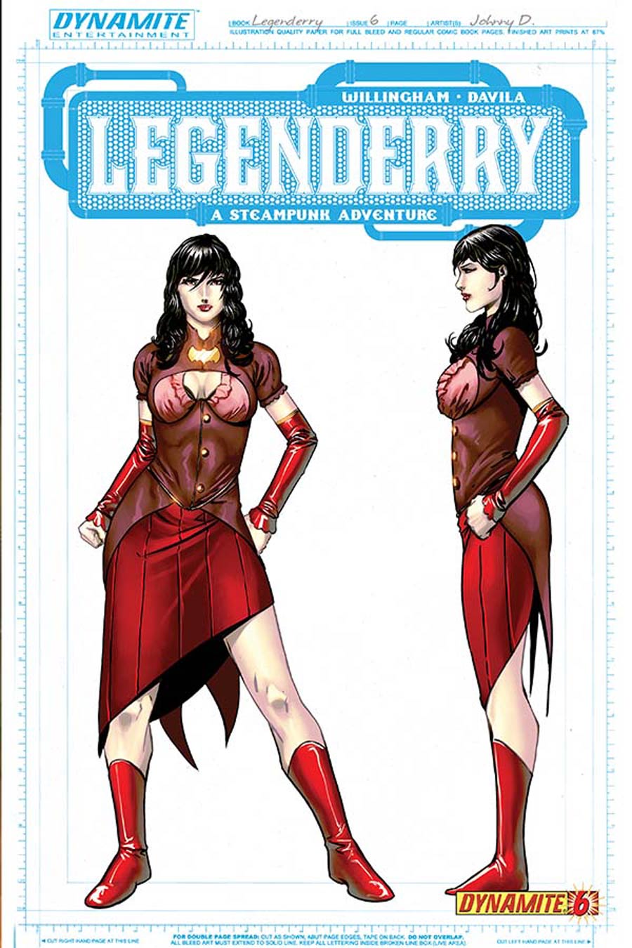 Legenderry A Steampunk Adventure #6 Cover C Incentive Battle Vampirella Concept Art Variant Cover