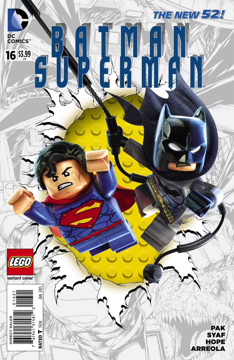 Batman Superman #16 Cover B Variant DC Lego Cover