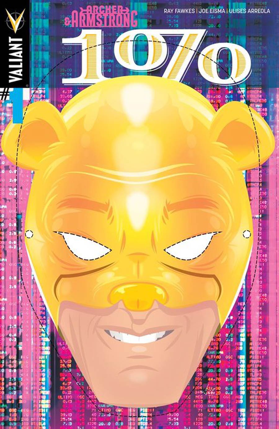 Archer & Armstrong One Percent #1 Cover B Variant Rian Hughes Bear Mask Cover