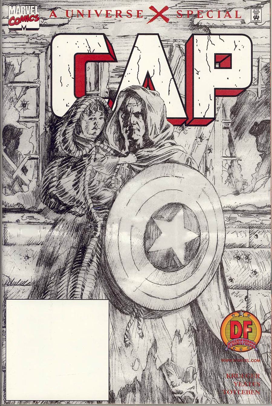 Universe X Cap (One Shot) #1 Cover C Dynamic Forces Exclusive Sketch Variant Cover