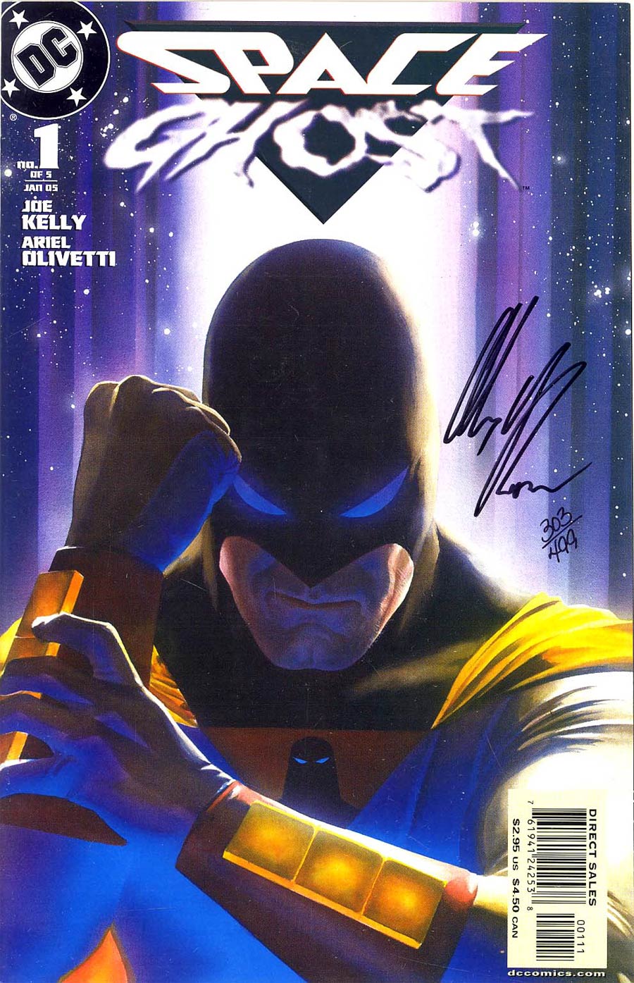 Space Ghost Vol 3 #1 Cover B DF Signed by Alex Ross