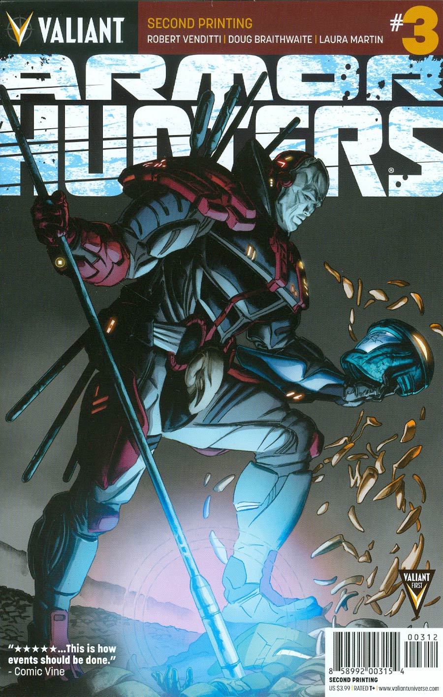 Armor Hunters #3 Cover F 2nd Ptg Doug Braithwaite Cover