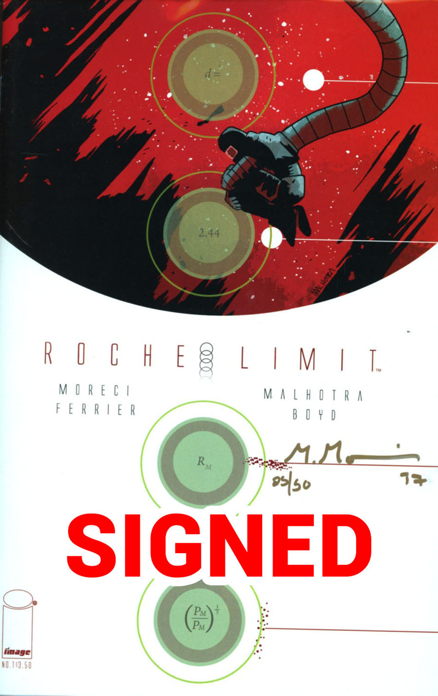 Roche Limit #1 Cover B DF Signed By Michael Moreci