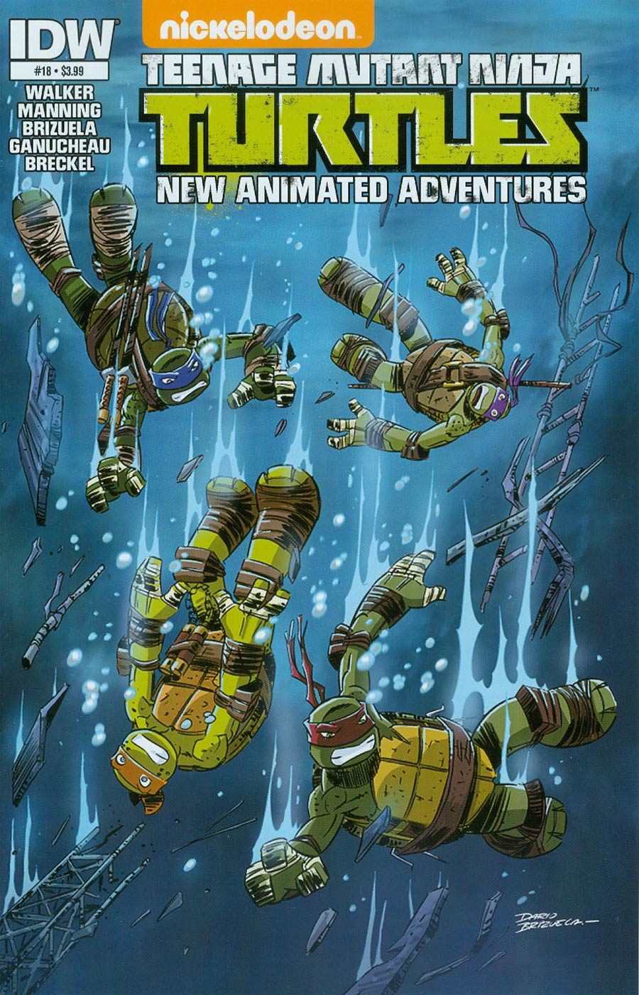 Teenage Mutant Ninja Turtles New Animated Adventures #18 Cover A Regular Dario Brizuela Cover