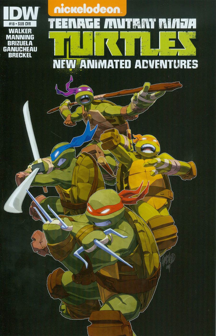 Teenage Mutant Ninja Turtles New Animated Adventures #18 Cover B Variant Jeffrey Cruz Subscription Cover