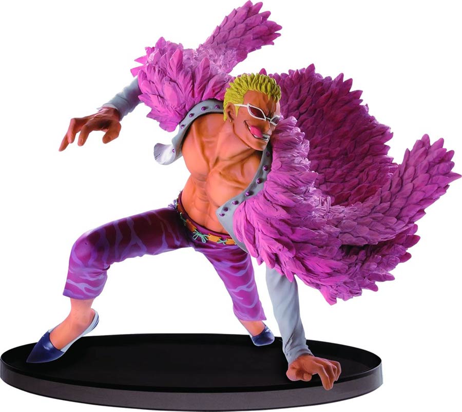 Bandai Figure Colosseum Sculptures One Piece Donquixote Donflamingo PVC Figure